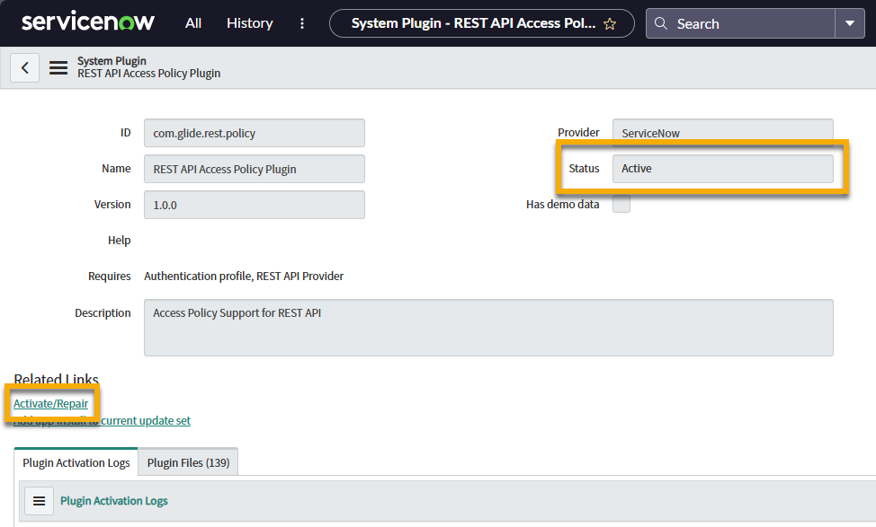 servicenow plugin_activate repair.png
